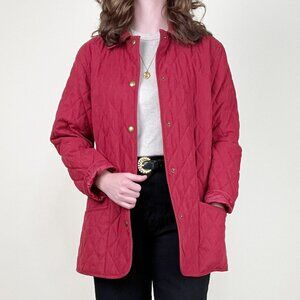 Vintage Quilted Chore Coat Barn Jacket Preppy English Countryside Field Hunting